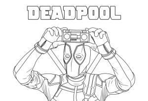 Deadpool boyama sayfası, coloring page, Deadpool’u Filmden Çiz,