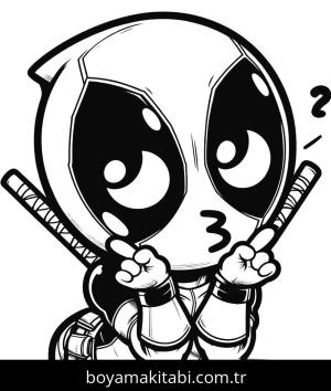 Deadpool boyama sayfası,  coloring page, , 