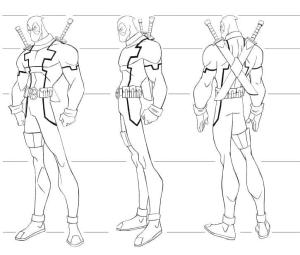 Deadpool boyama sayfası, coloring page, Deadpool – Sayfa 5,