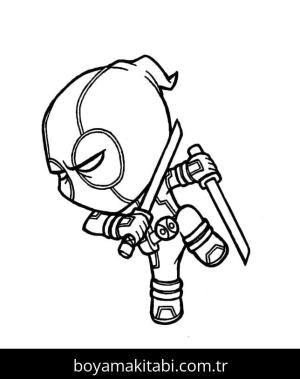 Deadpool boyama sayfası – ücretsiz yazdır, boyama etkinliği