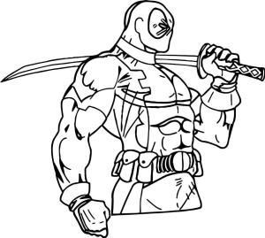 Deadpool boyama sayfası, coloring page, Deadpool Ücretsiz Yazdırılabilir Çizim,