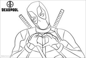 Deadpool boyama sayfası,  coloring page, Deadpool Eğlencesi, 