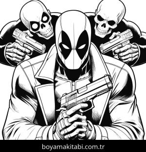 Deadpool boyama sayfası,  coloring page, , 