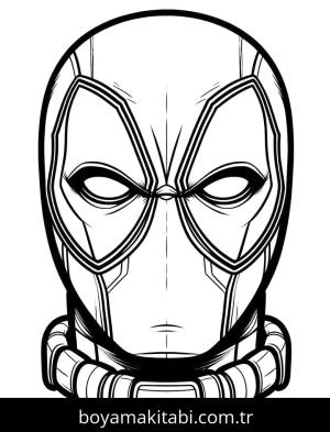 Deadpool boyama sayfası – evde etkinlik, ücretsiz yazdır