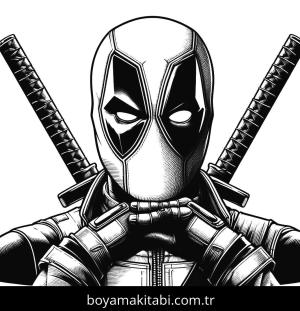 Deadpool boyama sayfası,  coloring page, , 
