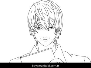 Death Note boyama sayfası – el becerilerini geliştirir, boyama çalışması