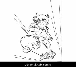 Dedektif Conan boyama sayfası – ücretsiz yazdır, boyama etkinliği