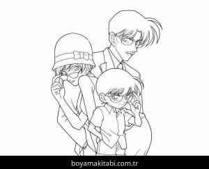 Dedektif Conan boyama sayfası – yaratıcılık, eğlenceli etkinlik