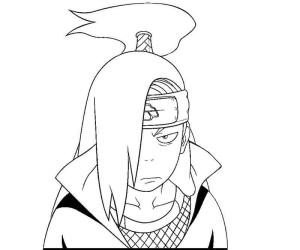 Deidara boyama sayfası,  coloring page, Deidara Aptal, 