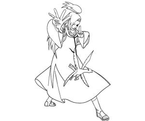 Deidara boyama sayfası,  coloring page, Deidara Savaşan Kuş, 