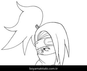 Deidara boyama sayfası – renkli çizimler, okul öncesi