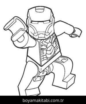 Demir Adam boyama sayfası – okul öncesi, evde etkinlik