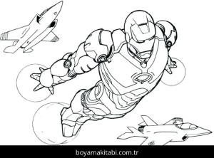 Demir Adam boyama sayfası – sanatsal çalışma, çocuklar için