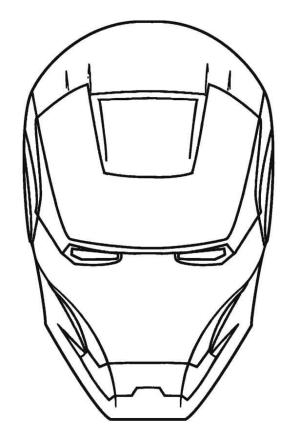 Demir Adam boyama sayfası,  coloring page, Maske Demir Adam, 