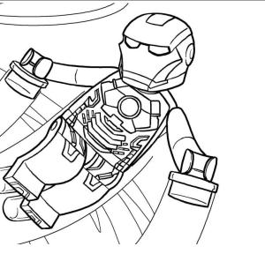 Demir Adam boyama sayfası,  coloring page, Lego Demir Adam Uçan, 