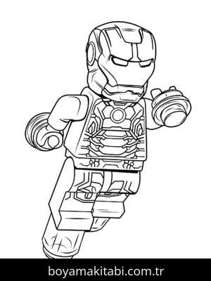 Demir Adam boyama sayfası – evde etkinlik, ücretsiz yazdır