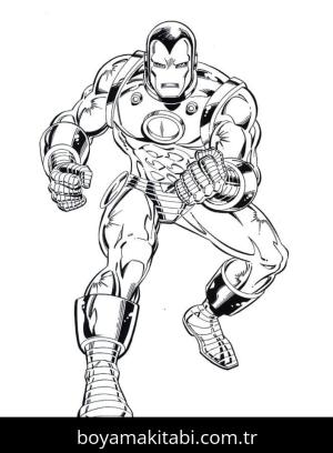 Demir Adam boyama sayfası – boyama etkinliği, çocuk aktivitesi