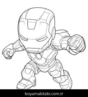 Demir Adam boyama sayfası – ücretsiz yazdır, boyama etkinliği