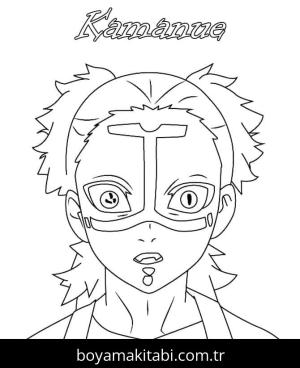 Demon Slayer boyama sayfası – yaratıcılık, eğlenceli etkinlik