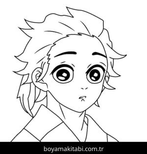 Demon Slayer boyama sayfası – okul öncesi, evde etkinlik