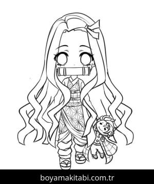 Demon Slayer boyama sayfası – yaratıcılık, eğlenceli etkinlik