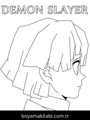 Demon Slayer boyama sayfası – ücretsiz yazdır, boyama etkinliği