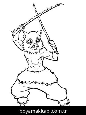 Demon Slayer boyama sayfası – yaratıcılık, eğlenceli etkinlik