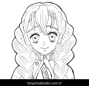 Demon Slayer boyama sayfası – yaratıcılık, eğlenceli etkinlik