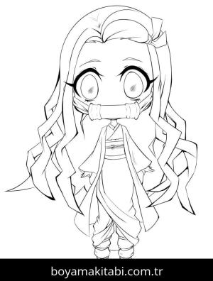 Demon Slayer boyama sayfası – okul öncesi, evde etkinlik