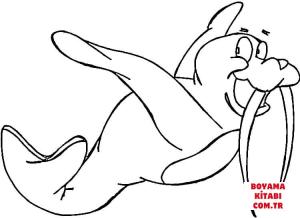 Deniz Aygırı boyama sayfası, Walrus coloring page, , walrus flying walrus 