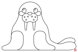 Deniz Aygırı boyama sayfası, Walrus coloring page, , walrus walrus 