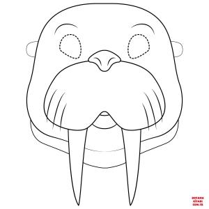 Deniz Aygırı boyama sayfası, Walrus coloring page, , walrus walrus mask 