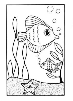 Deniz Canlılar boyama sayfası,  coloring page, Deniz boyama sayfası., 