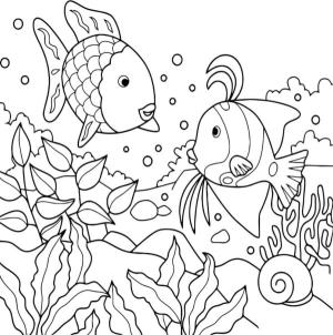 Deniz Canlılar boyama sayfası,  coloring page, Balık oyunları, 