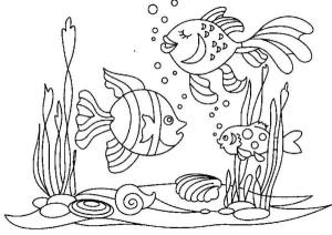 Deniz Canlılar boyama sayfası,  coloring page, Balık oyunları 1, 