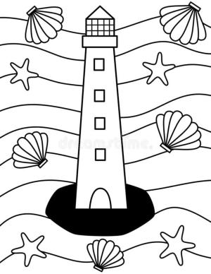 Deniz Feneri boyama sayfası,  coloring page, Deniz feneri tasarımı, 