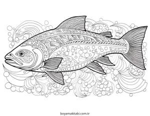 Deniz Hayvanları boyama sayfası – boyama çalışması, yaratıcılığı geliştirir