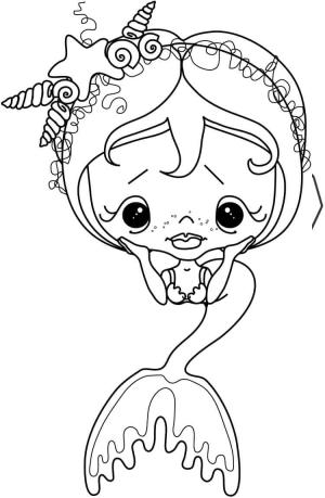 Deniz Kızı boyama sayfası, Mermaid coloring page, Çocuk için Denizkızı, 