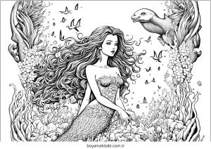 Deniz Kızı Boyama