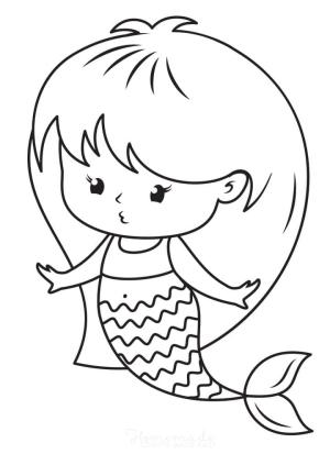 Deniz Kızı boyama sayfası, Mermaid coloring page, Küçük Deniz Kızı, 