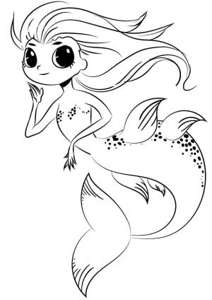 Deniz Kızı boyama sayfası, Mermaid coloring page, Denizkızı Yazdırılabilir, 