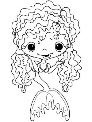 Deniz Kızı boyama sayfası, Mermaid coloring page, Kızlar için Denizkızı, 