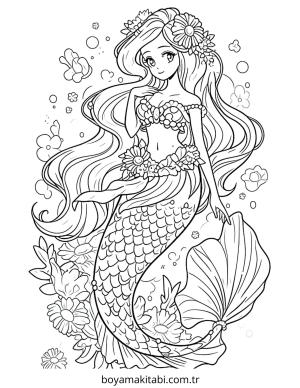 Deniz Kızı Boyama