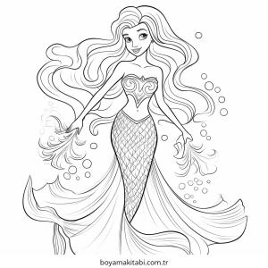 Deniz Kızı Boyama