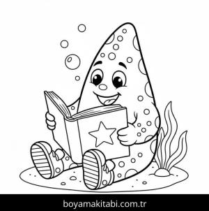 Deniz Yıldızı boyama sayfası – sanatsal çalışma, çocuklar için