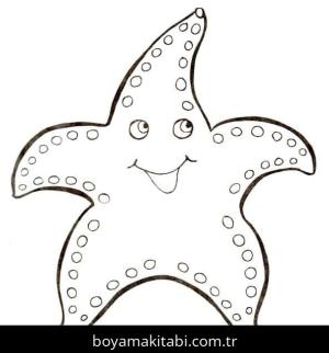 Deniz Yıldızı boyama sayfası – ücretsiz yazdır, boyama etkinliği