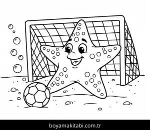 Deniz Yıldızı boyama sayfası – PDF indir, sevimli karakter