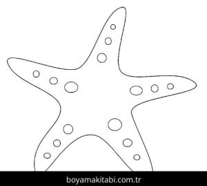 Deniz Yıldızı boyama sayfası – ücretsiz yazdır, boyama etkinliği