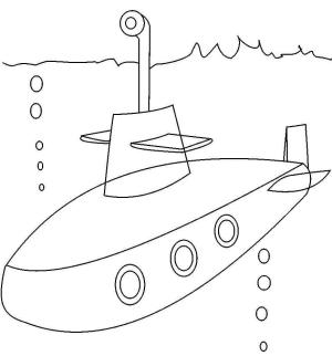 Denizaltı boyama sayfası,  coloring page, Denizaltı Çizimi, 