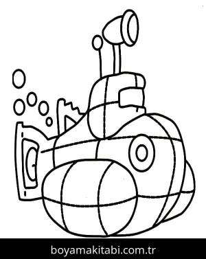 Denizaltı boyama sayfası – kolay boyama, eğitici aktivite